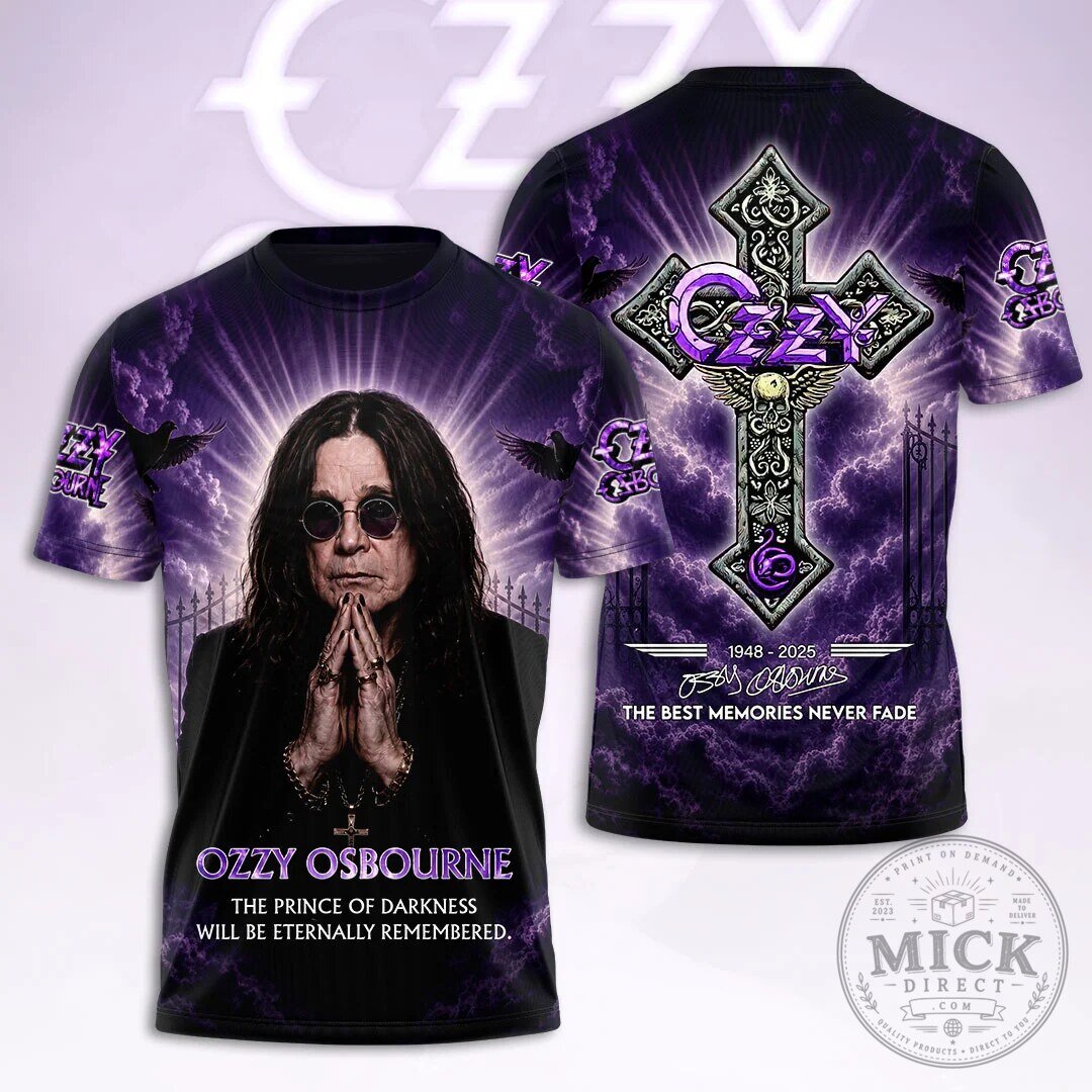 Ozzy Osbourne The Prince of Darkness Will Be Eternally Remembered T-Shirt