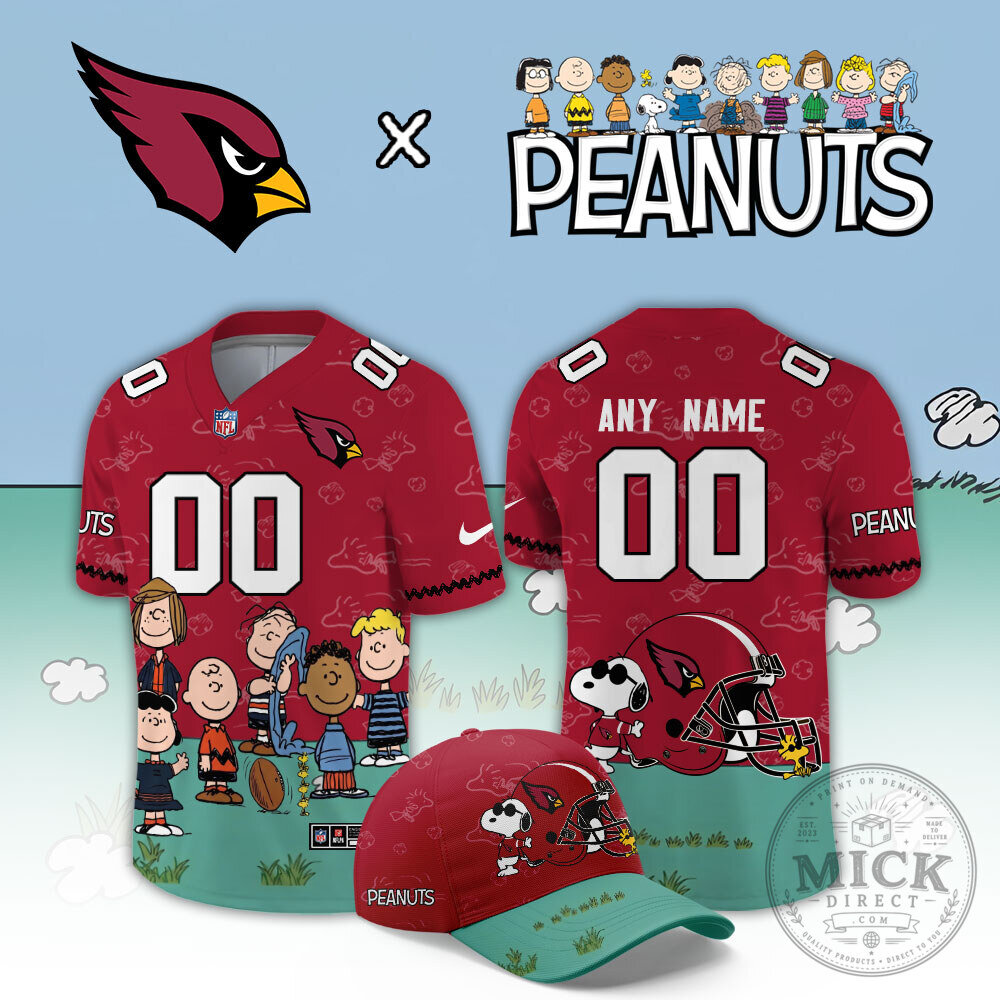 Arizona Cardinals Peanuts Snoopy Football Jersey