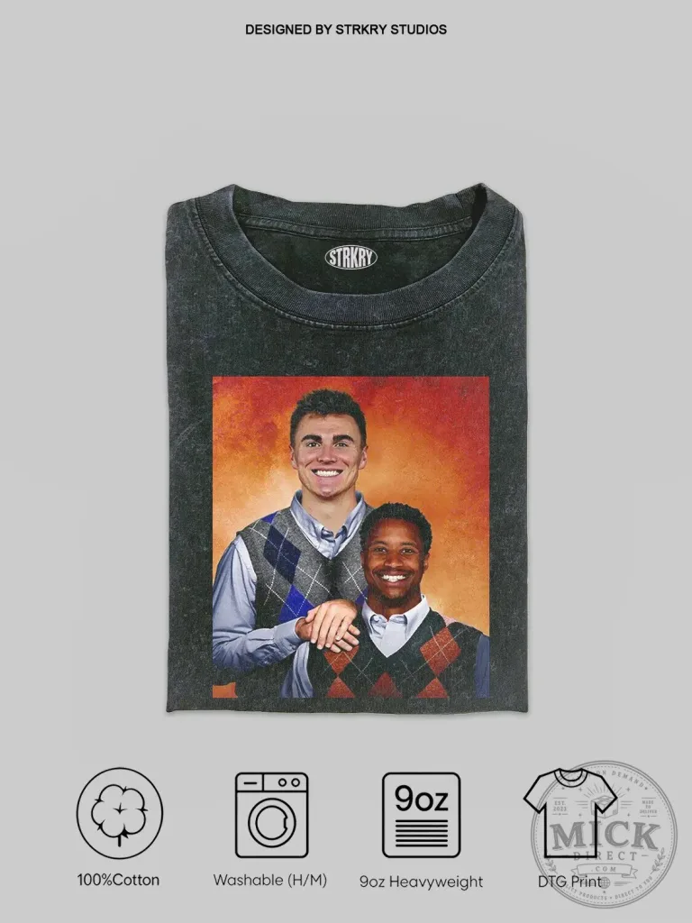 Step Brothers Movie Parody T-Shirt featuring Bo Nix and Courtland Sutton