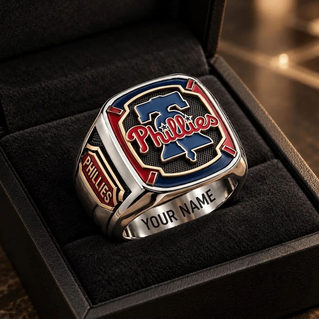 Personalized Philadelphia Phillies Baseball Team World Series Championship Ring