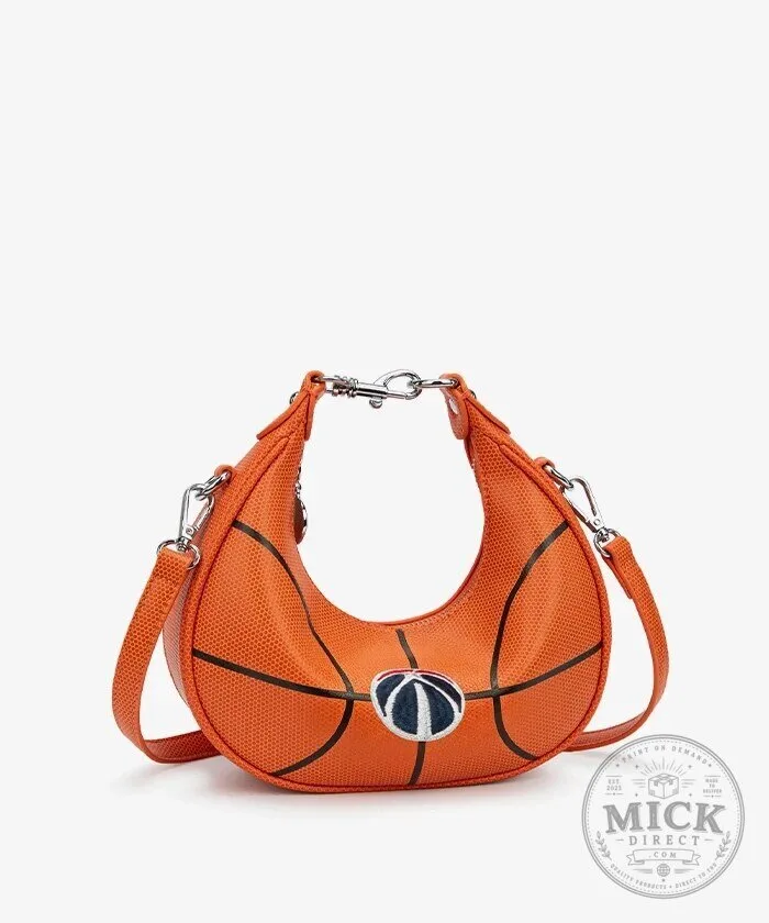 Basketball Shaped Crossbody Bag with Adjustable Strap and Zipper Closure 11 Basketball Shaped Crossbody Bag with Adjustable Strap and Zipper Closure