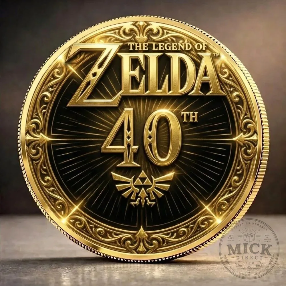 40th Anniversary Commemorative Gold Coin for The Legend of Zelda