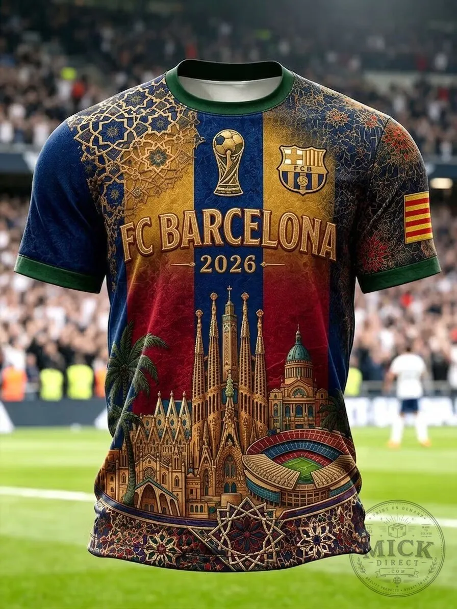 FC Barcelona 2026 World Cup Sagrada Familia Football Jersey