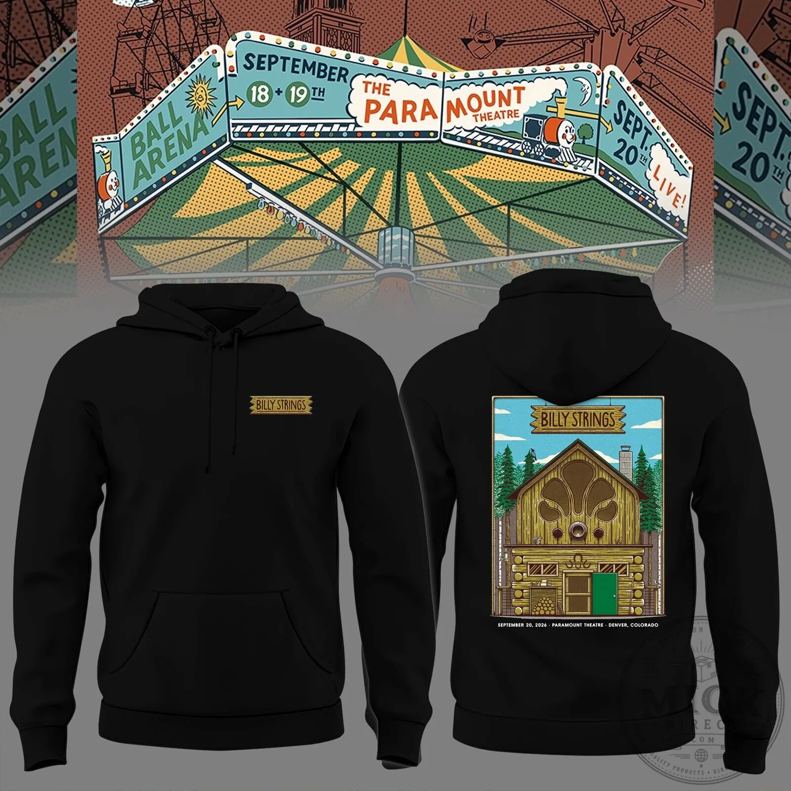 Billy Strings Paramount Theatre Denver Colorado Tour Hoodie