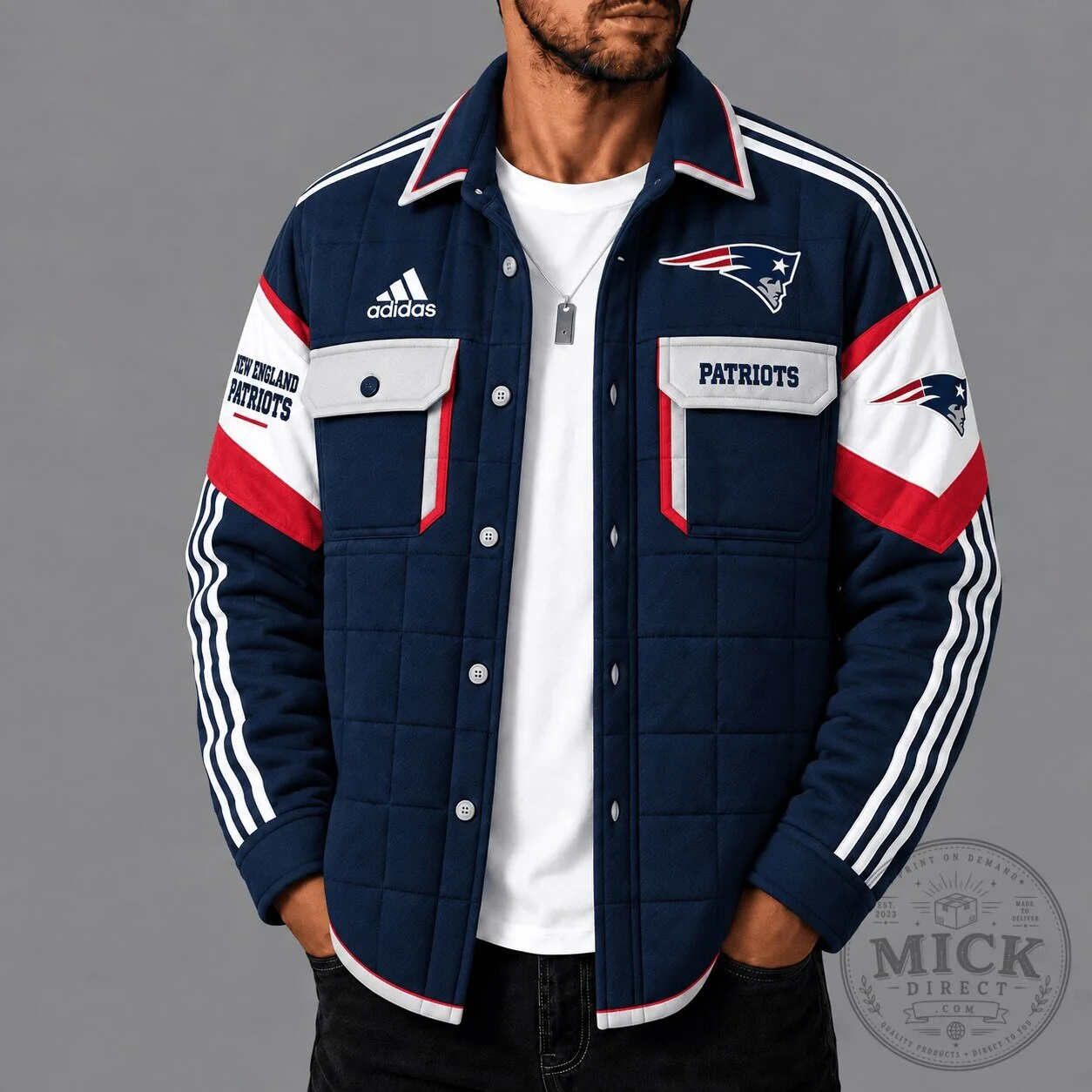 New England Patriots National Football League Quilted Jacket
