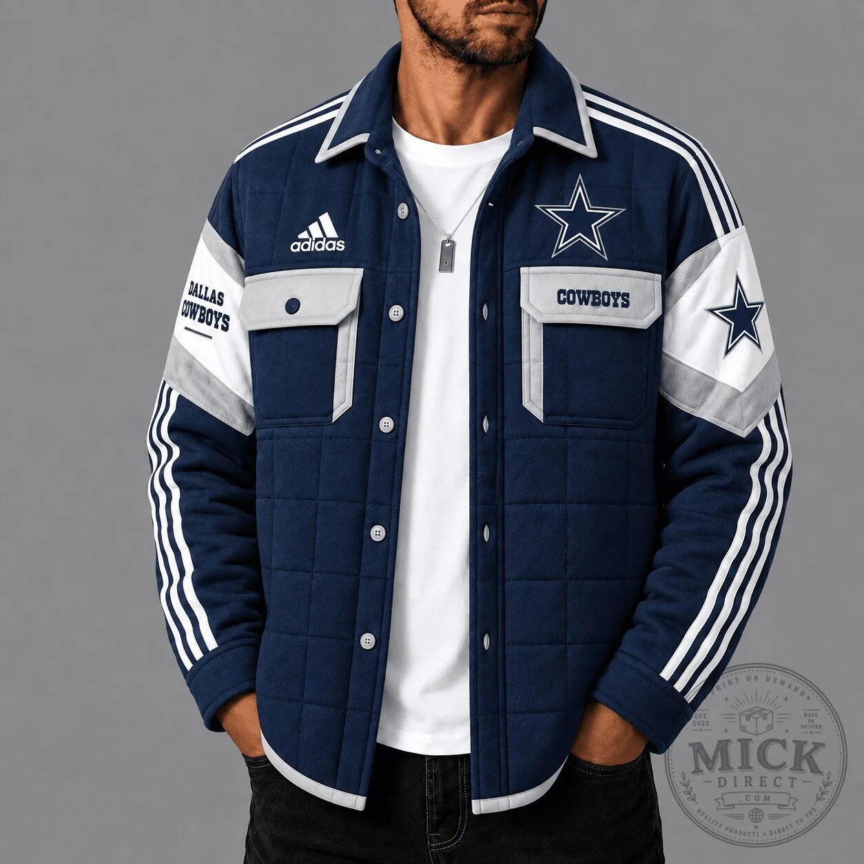 Dallas Cowboys NFL Football Team Quilted Jacket for Men