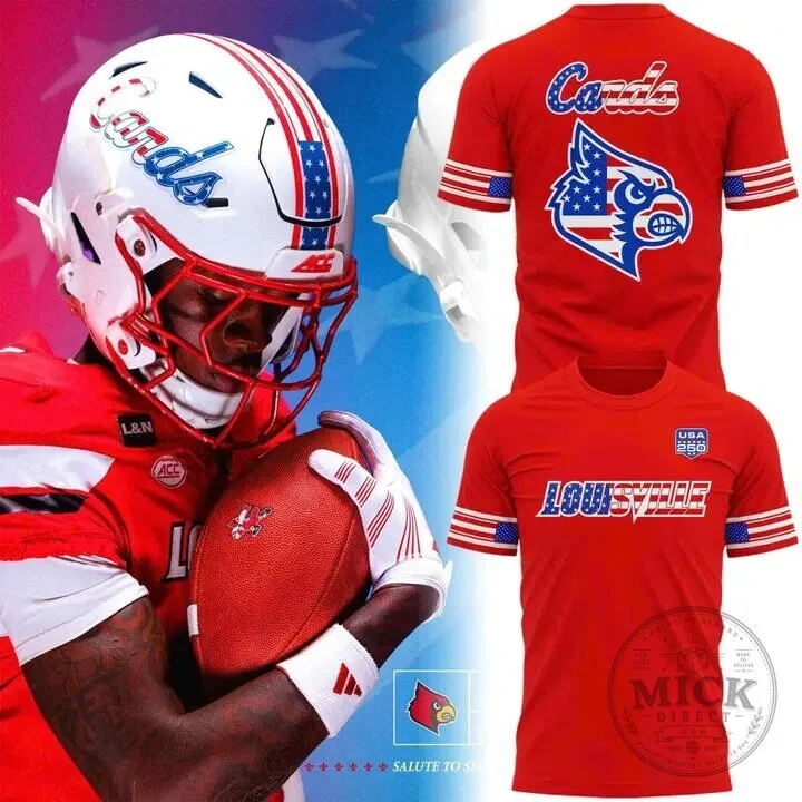 Louisville Football Cardinals 2026 Salute to Service Red T-Shirt