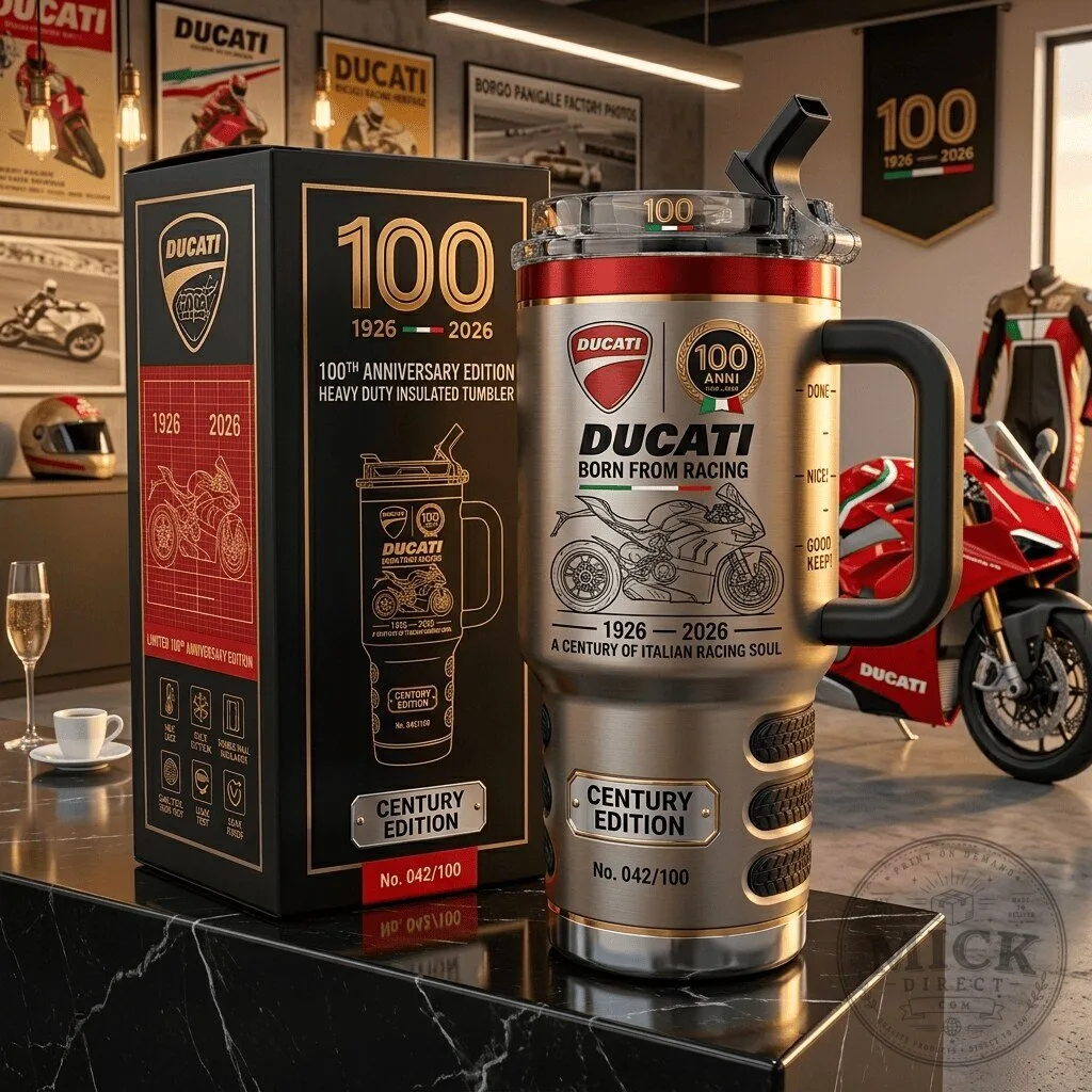 Ducati 100th Anniversary Edition Born From Racing Insulated Tumbler