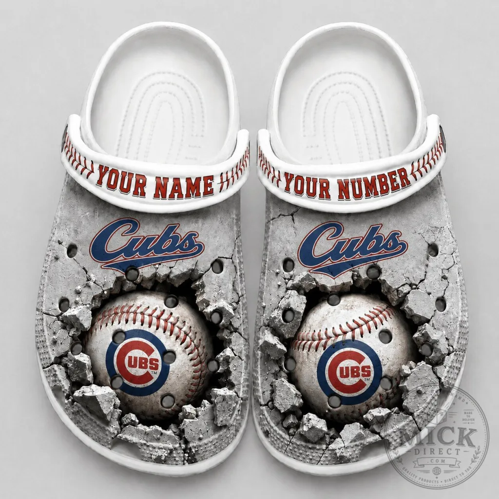 Chicago Cubs Baseball Cracked Concrete Custom Name And Number Shoes Chicago Cubs Baseball Cracked Concrete Custom Name And Number Shoes