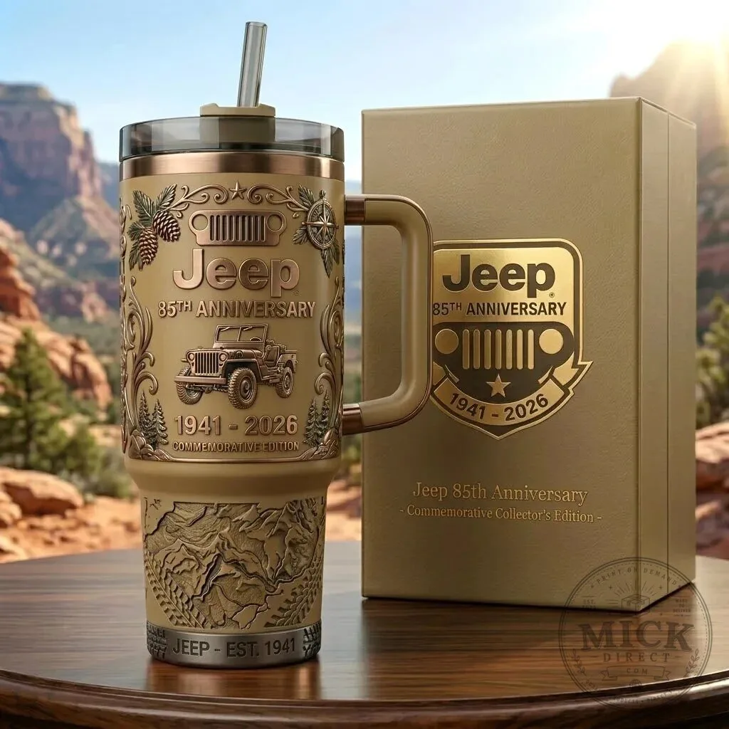 Jeep 85th Anniversary Commemorative Edition Insulated Travel Tumbler