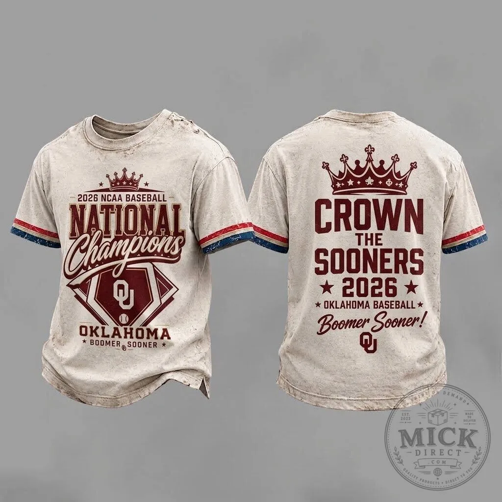 Oklahoma Sooners 2026 NCAA Baseball National Champions T-Shirt