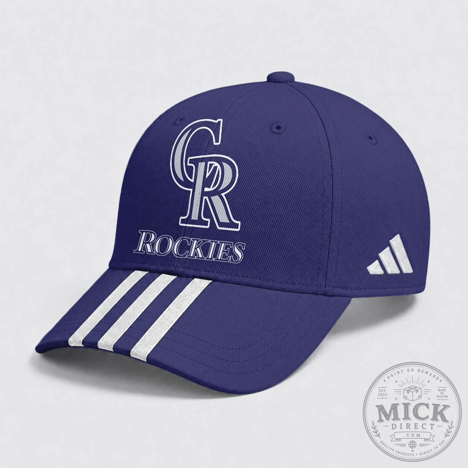 Colorado Rockies Baseball Team Logo Purple Fan Cap Hat