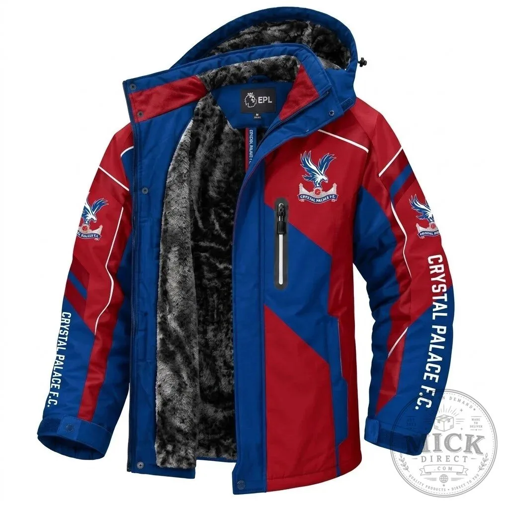 Crystal Palace Football Club English Premier League Winter Parka Jacket