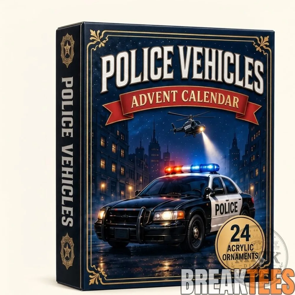 Police Vehicles Advent Calendar with 24 Acrylic Ornaments 7 Police Vehicles Advent Calendar with 24 Acrylic Ornaments