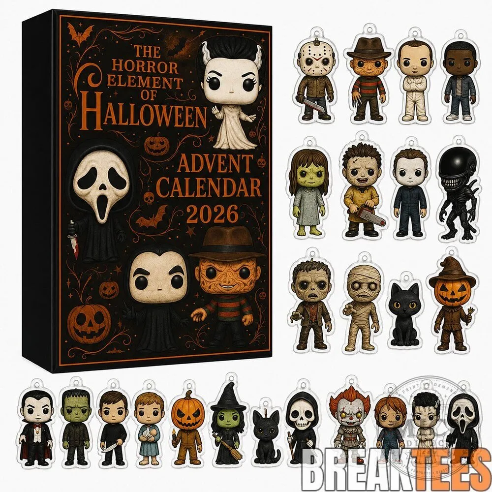 Horror Movie Character Halloween Advent Calendar 2026 with Funko Pop Style Figurines