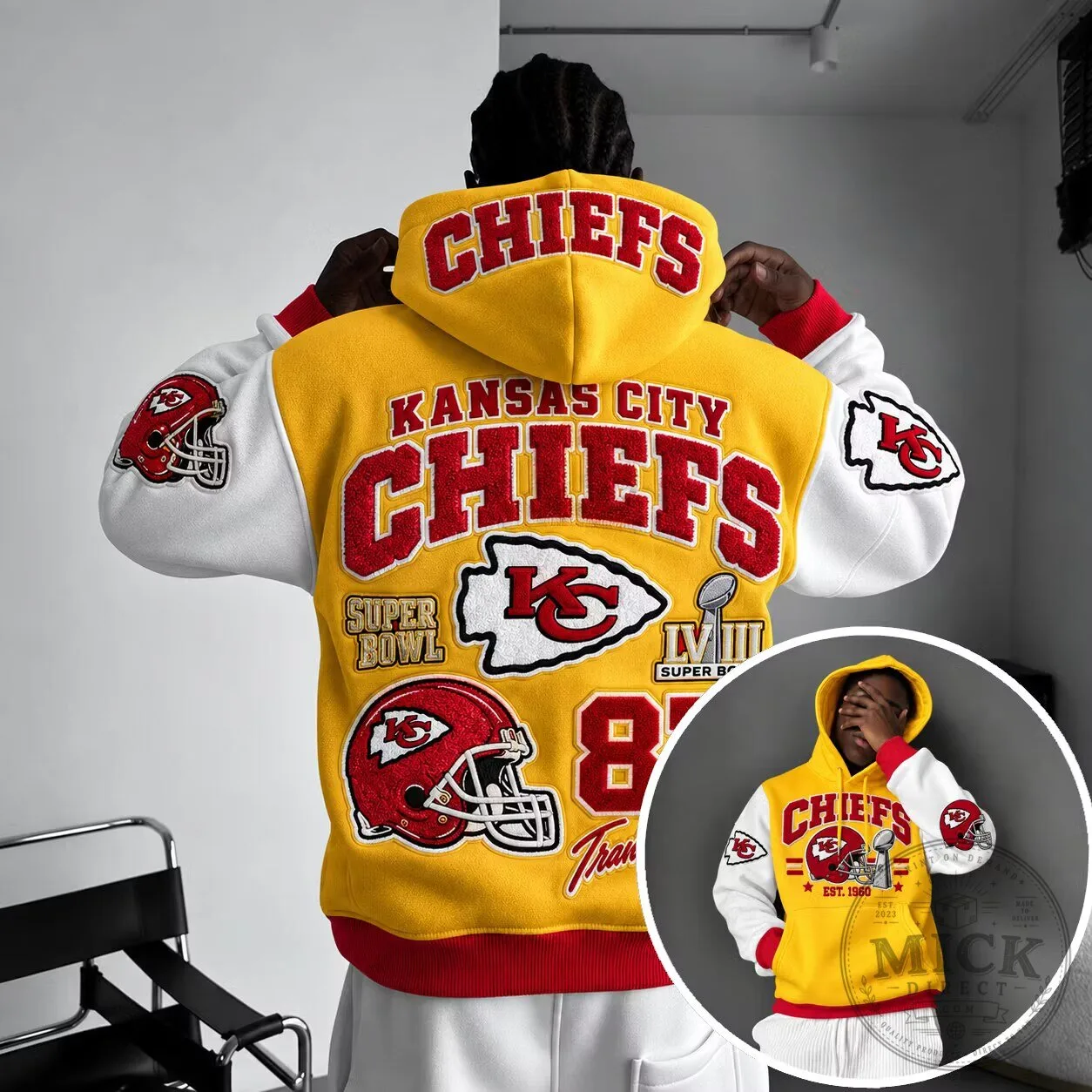 Kansas City Chiefs Super Bowl LVII Champions Varsity Hoodie