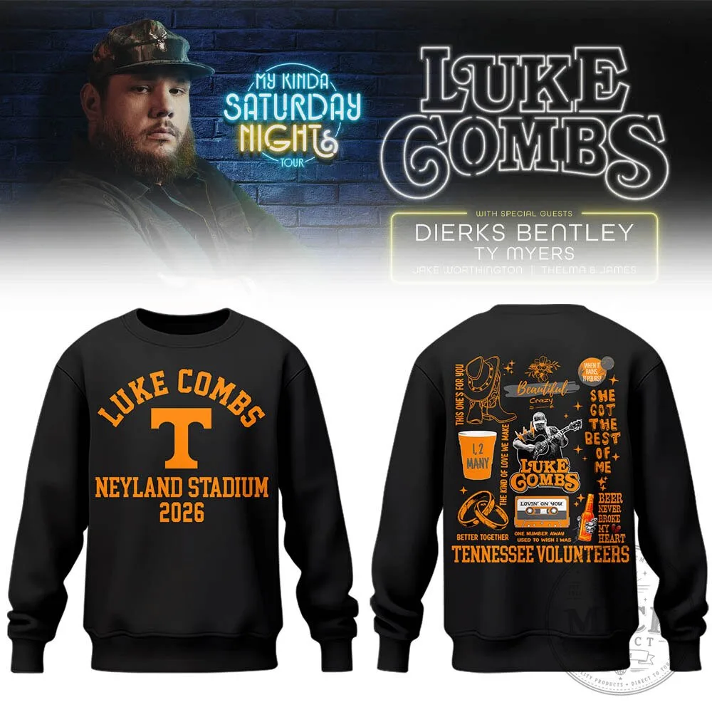 Neyland Stadium 2026 Luke Combs Concert Sweatshirt