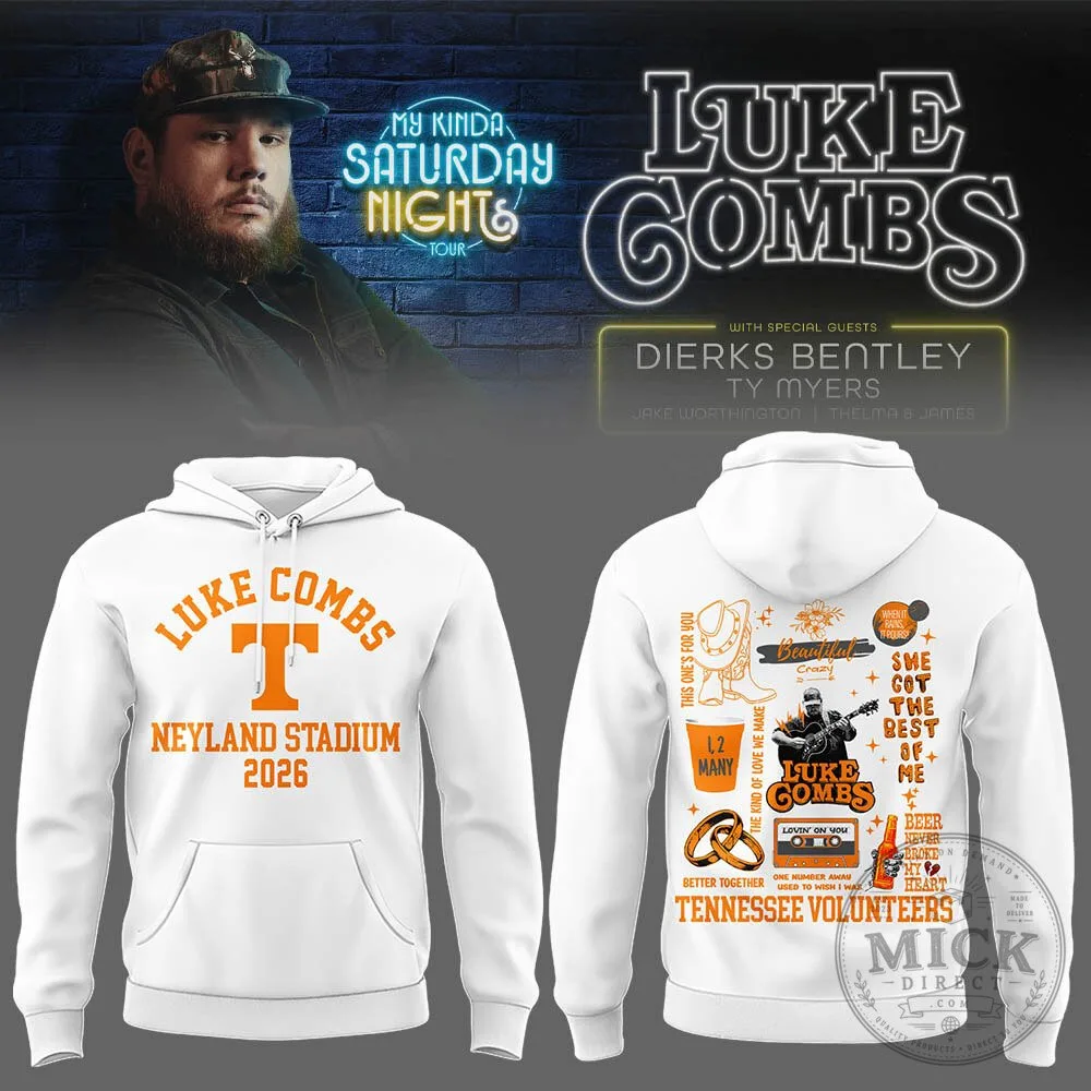 Luke Combs Neyland Stadium 2026 Concert Tour Hoodie