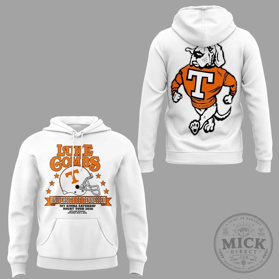 Luke Combs My Kinda Saturday Night Hoodie for University of Tennessee at Neyland Stadium