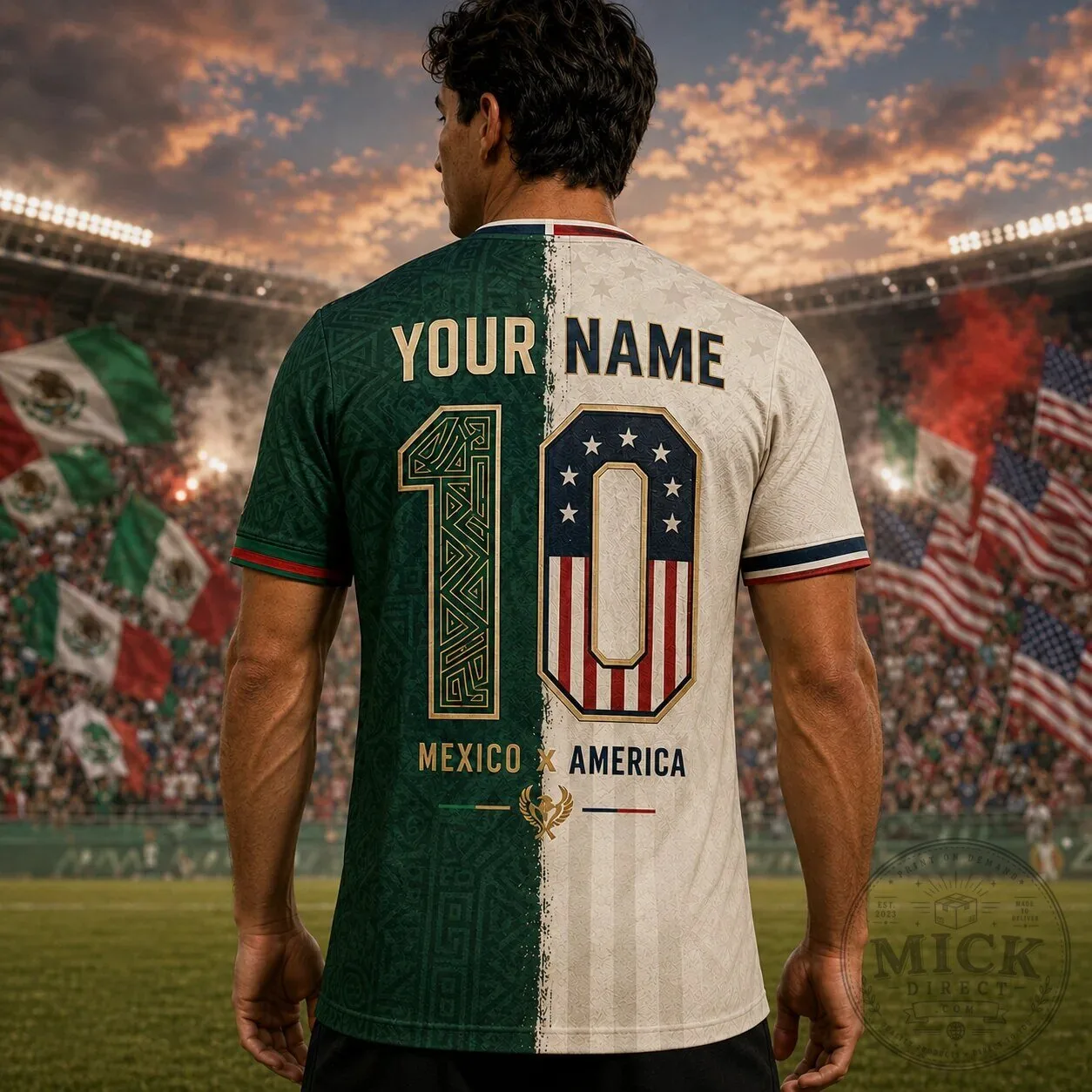 Mexico Soccer Jersey Personalized Custom Name and Number Split Pride Football Gift 15 Mexico Soccer Jersey Personalized Custom Name and Number Split Pride Football Gift