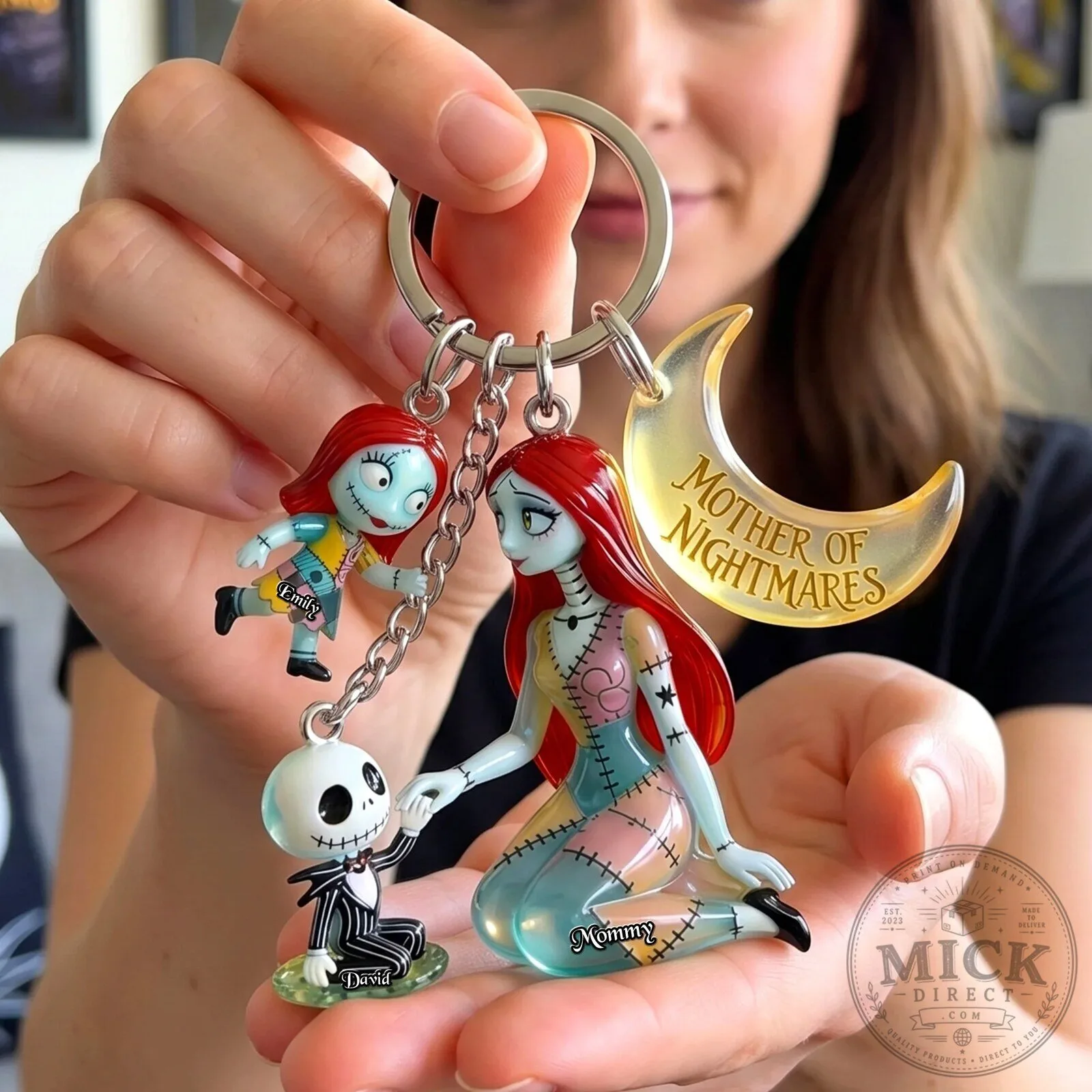 Nightmare Before Christmas Sally Jack Skellington Mother of Nightmares Keychain 8 Nightmare Before Christmas Sally Jack Skellington Mother of Nightmares Keychain