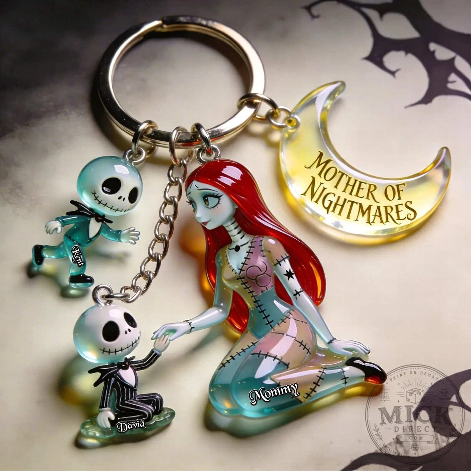 Nightmare Before Christmas Sally Jack Skellington Mother of Nightmares Keychain 9 Nightmare Before Christmas Sally Jack Skellington Mother of Nightmares Keychain