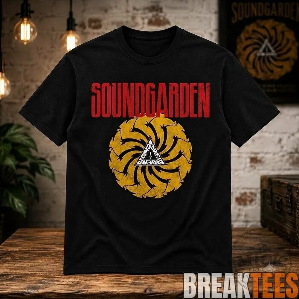 Soundgarden Badmotorfinger Album Art Black T-Shirt 7 Soundgarden Badmotorfinger Album Art Black T-Shirt