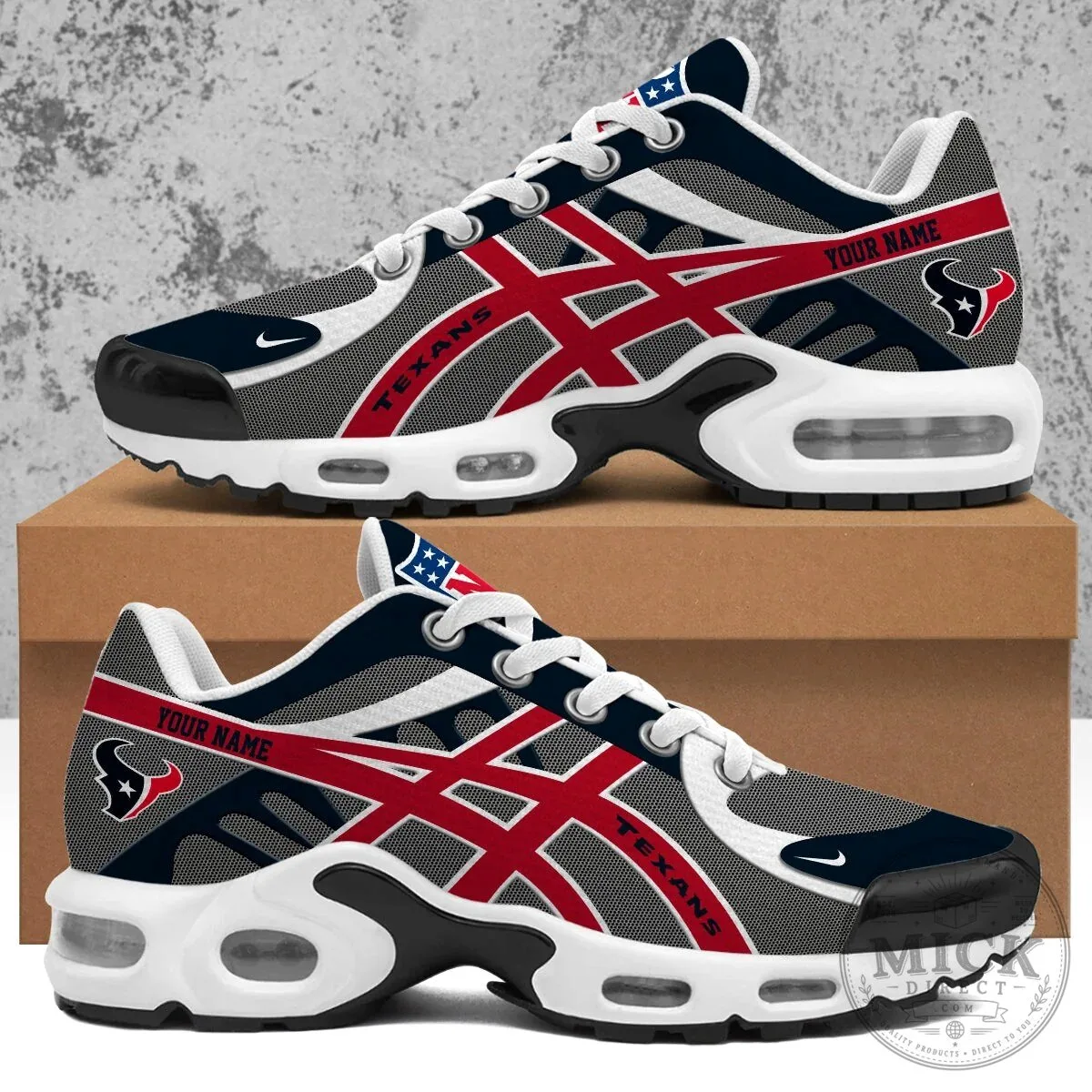 Houston Texans Personalized Air Max Style Running Shoes