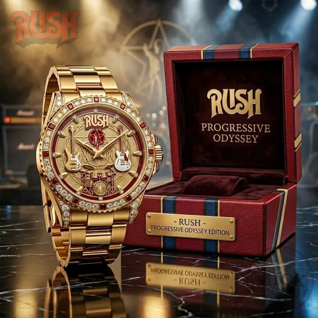 Rush Progressive Odyssey Edition Gold Tone Stainless Steel Men's Watch Rush Progressive Odyssey Edition Gold Tone Stainless Steel Men's Watch