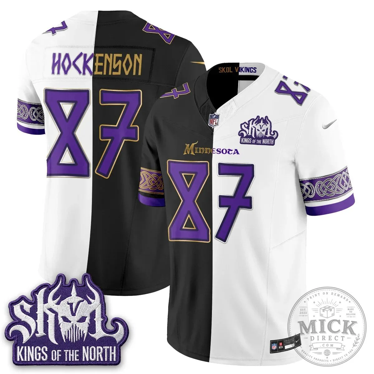Minnesota Vikings Justin Jefferson Split Edition Football Jersey 39 Minnesota Vikings Justin Jefferson Split Edition Football Jersey