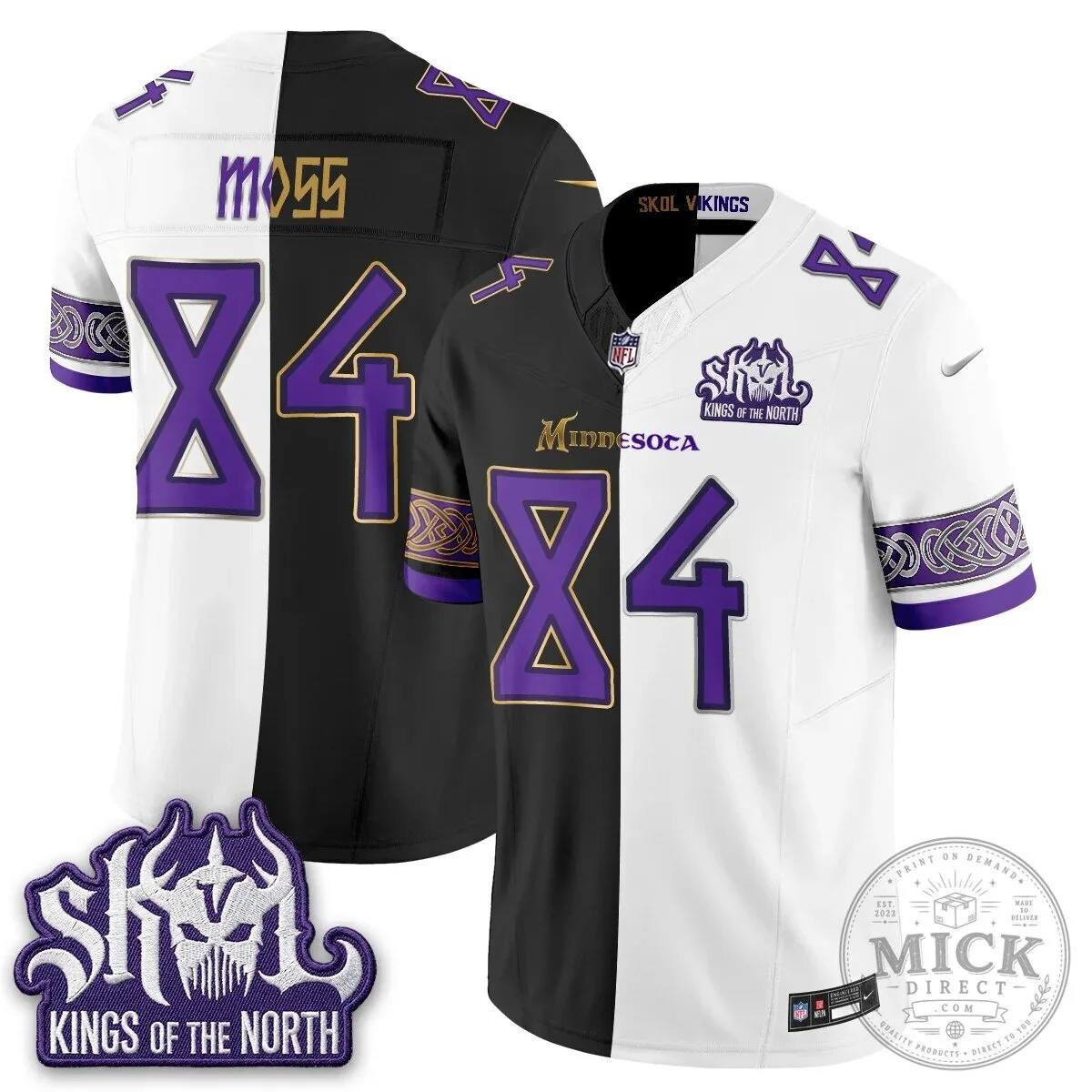 Minnesota Vikings Justin Jefferson Split Edition Football Jersey 43 Minnesota Vikings Justin Jefferson Split Edition Football Jersey