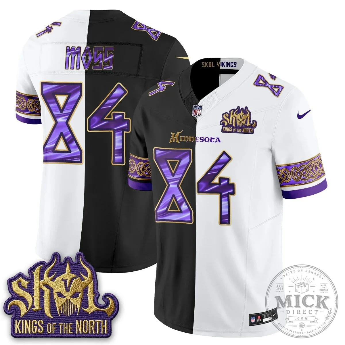 Minnesota Vikings Justin Jefferson Split Edition Football Jersey 63 Minnesota Vikings Justin Jefferson Split Edition Football Jersey