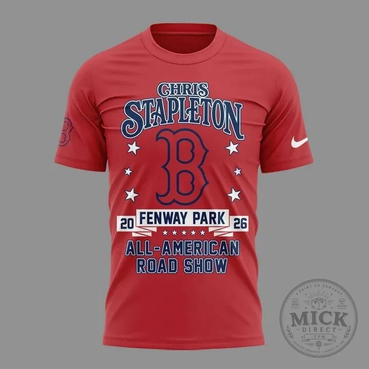 2026 Boston Red Sox T-Shirt for Chris Stapleton's All-American Road Show 8 2026 Boston Red Sox T-Shirt for Chris Stapleton