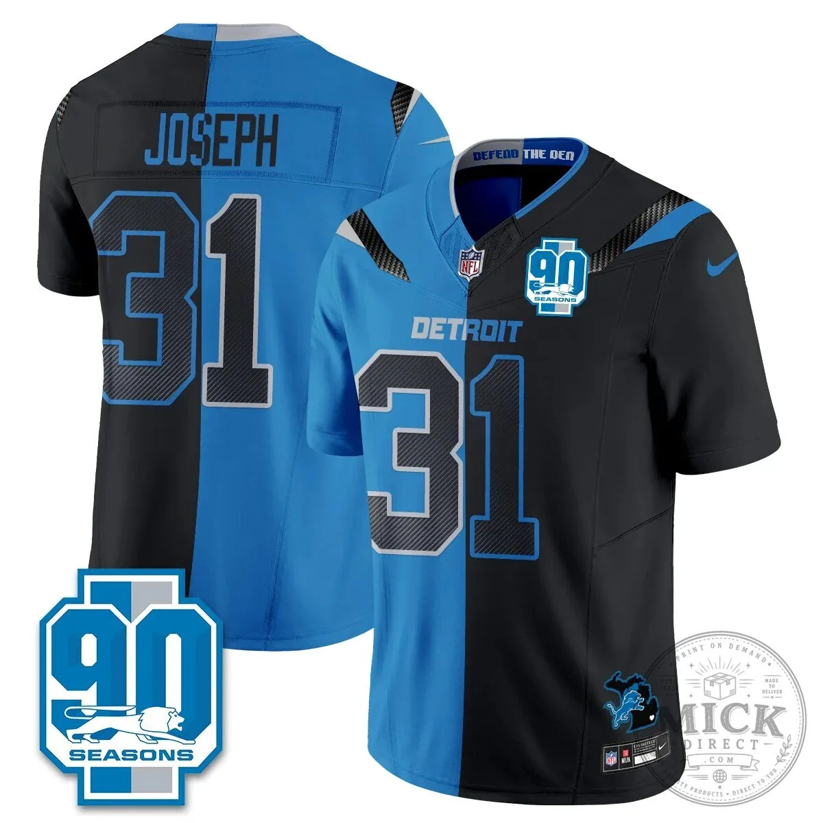 Detroit Lions Jahmyr Gibbs Number Zero Split Edition Football Jersey 63 Detroit Lions Jahmyr Gibbs Number Zero Split Edition Football Jersey