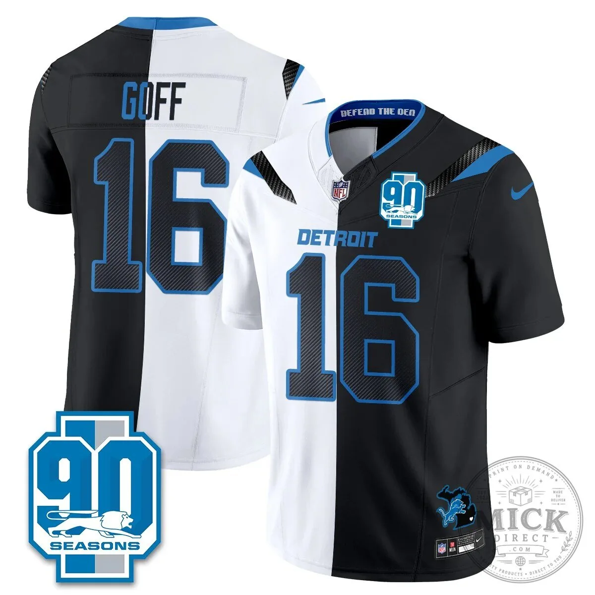 Detroit Lions Jahmyr Gibbs Number Zero Split Edition Football Jersey 78 Detroit Lions Jahmyr Gibbs Number Zero Split Edition Football Jersey