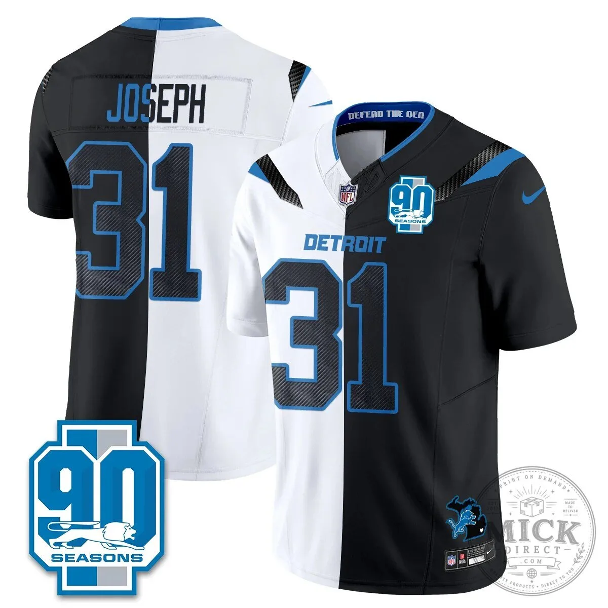 Detroit Lions Jahmyr Gibbs Number Zero Split Edition Football Jersey 83 Detroit Lions Jahmyr Gibbs Number Zero Split Edition Football Jersey