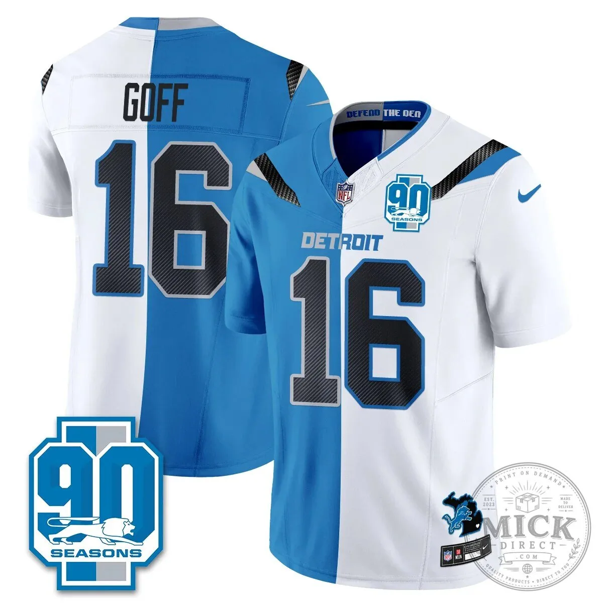 Detroit Lions Jahmyr Gibbs Number Zero Split Edition Football Jersey 97 Detroit Lions Jahmyr Gibbs Number Zero Split Edition Football Jersey
