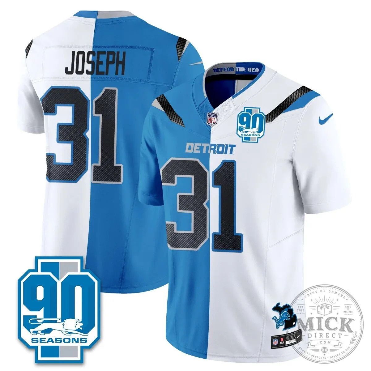 Detroit Lions Jahmyr Gibbs Number Zero Split Edition Football Jersey 102 Detroit Lions Jahmyr Gibbs Number Zero Split Edition Football Jersey