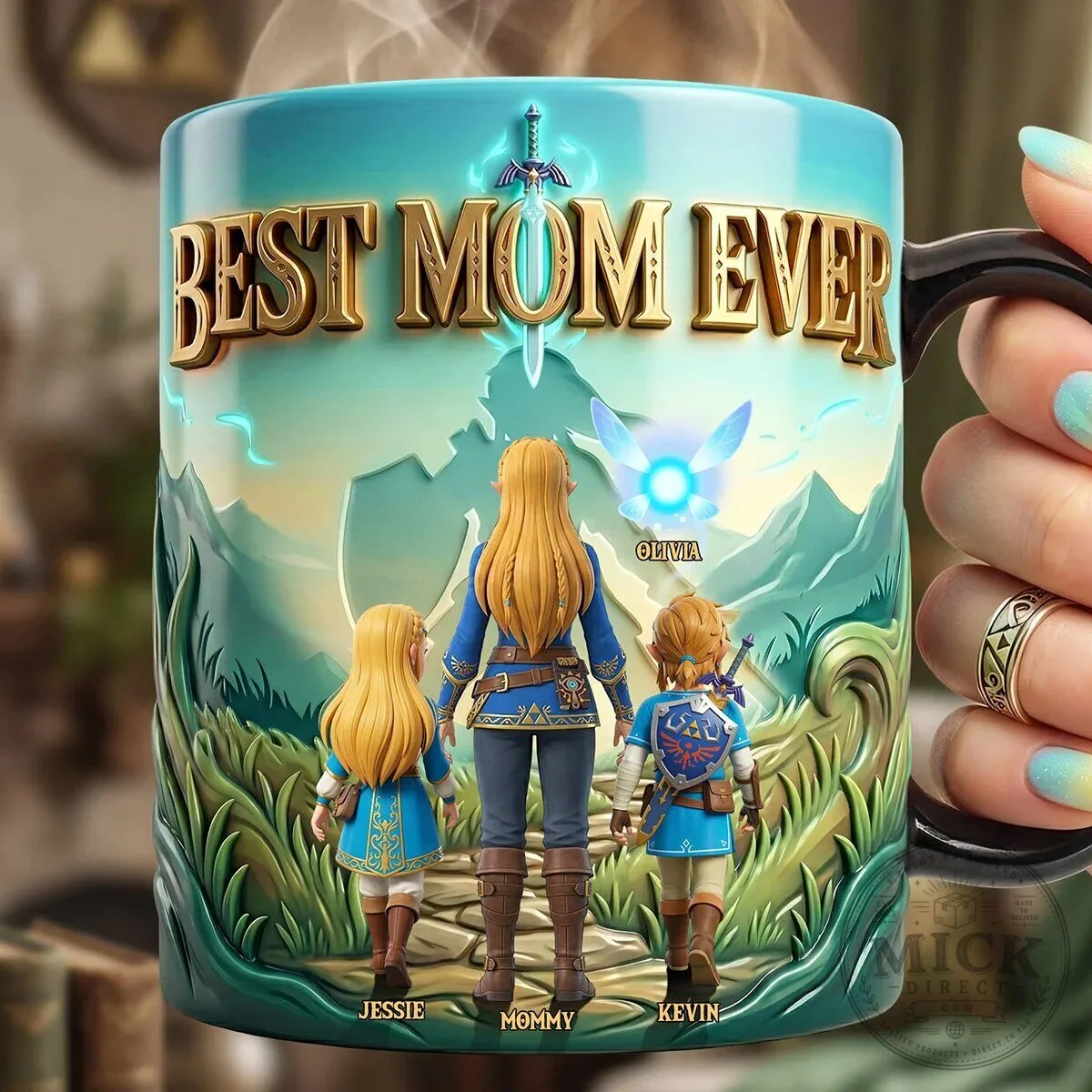 Best Mom Ever Zelda Personalized Family Adventure Coffee Mug