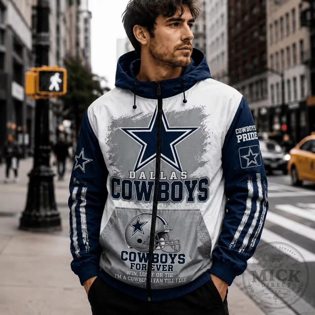 Dallas Cowboys NFL Fan Gift Windbreaker Jacket for Men and Women