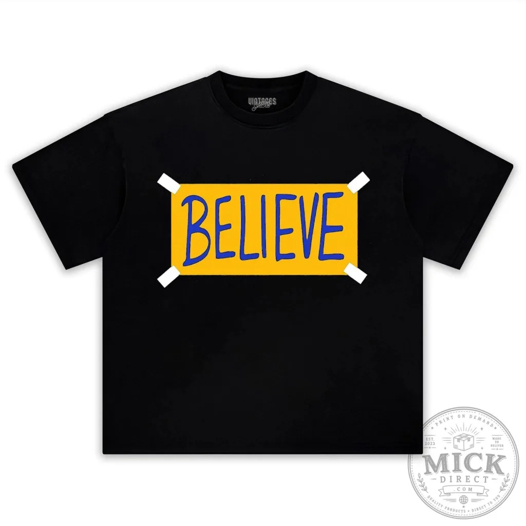 Ted Lasso Believe Sign Black T-Shirt Ted Lasso Believe Sign Black T-Shirt