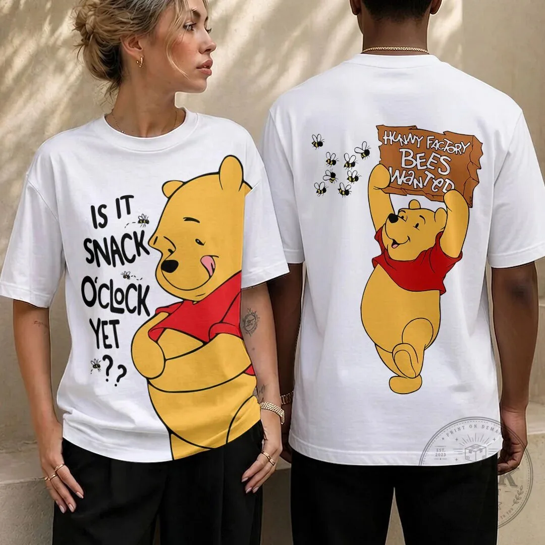 Winnie the Pooh Is It Snack O'Clock Yet White T-Shirt