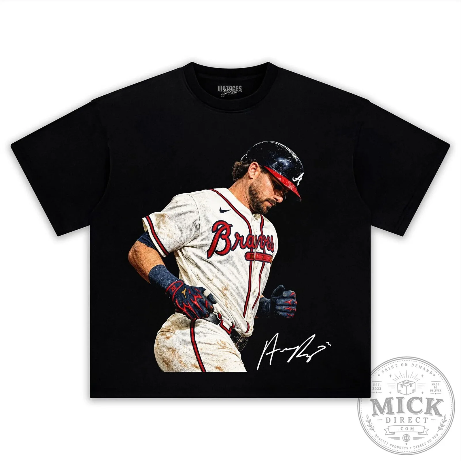 Austin Riley Atlanta Braves Baseball Player Graphic Print T-Shirt