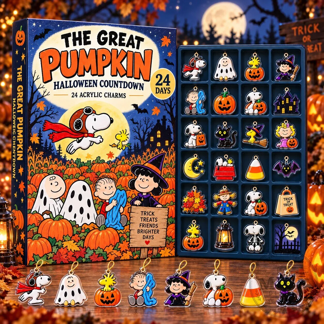 Peanuts The Great Pumpkin Halloween Countdown Blind Box Advent Calendar