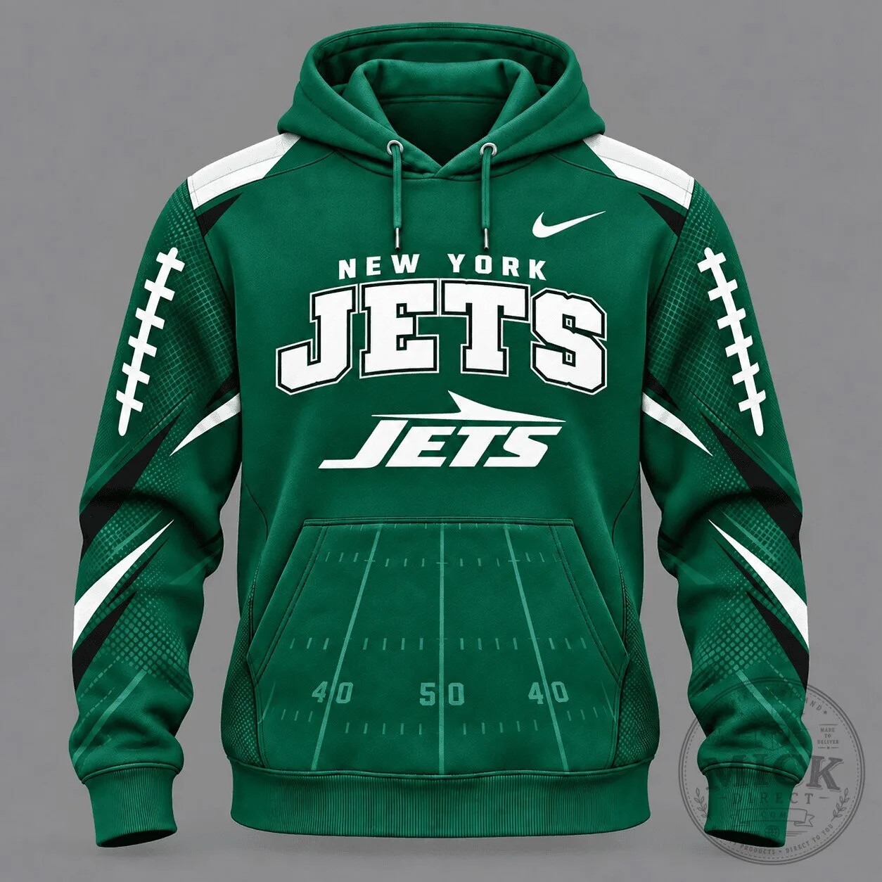 New York Jets Football Team Green Game Day Hoodie