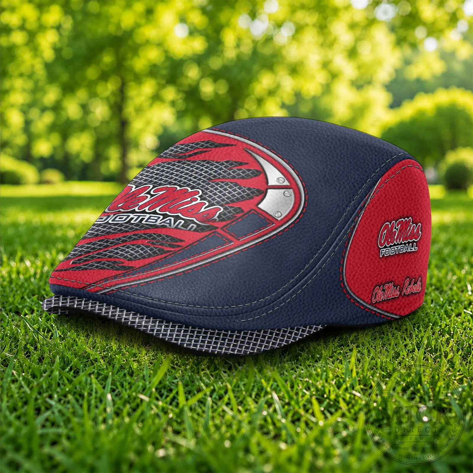 Ole Miss Rebels Football Team Logo Flat Cap Hat