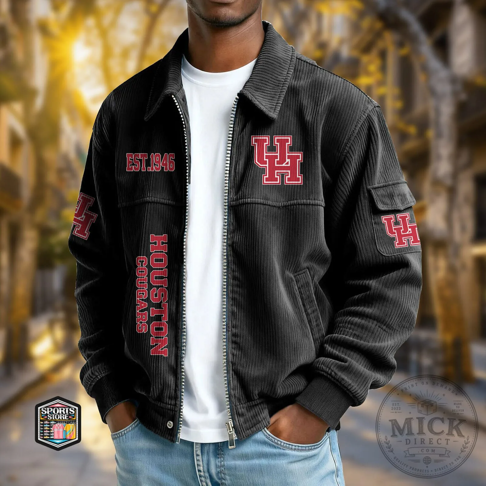 Houston Cougars University of Houston Corduroy Jacket