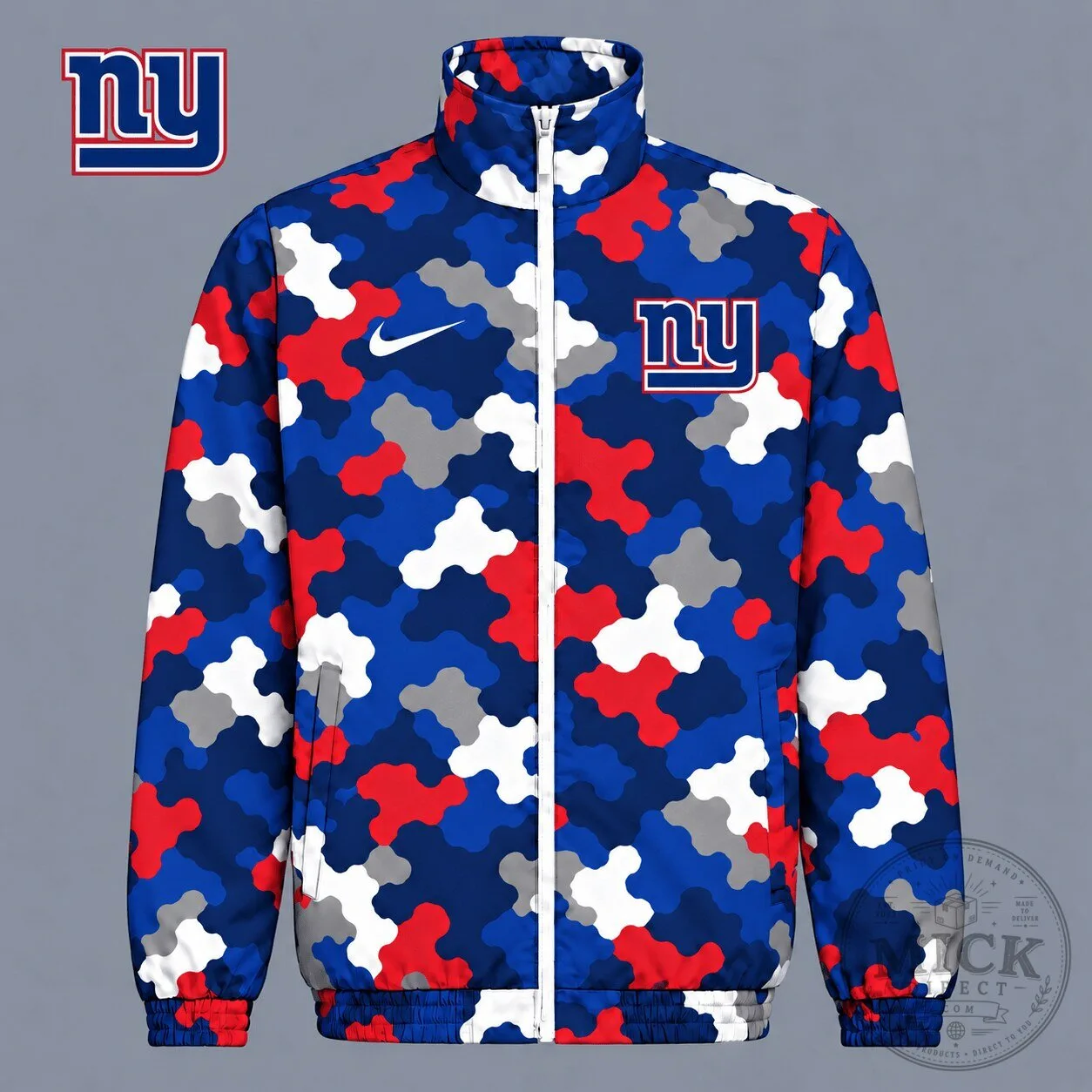 New York Giants NFL Game Day Camouflage Full-Zip Jacket