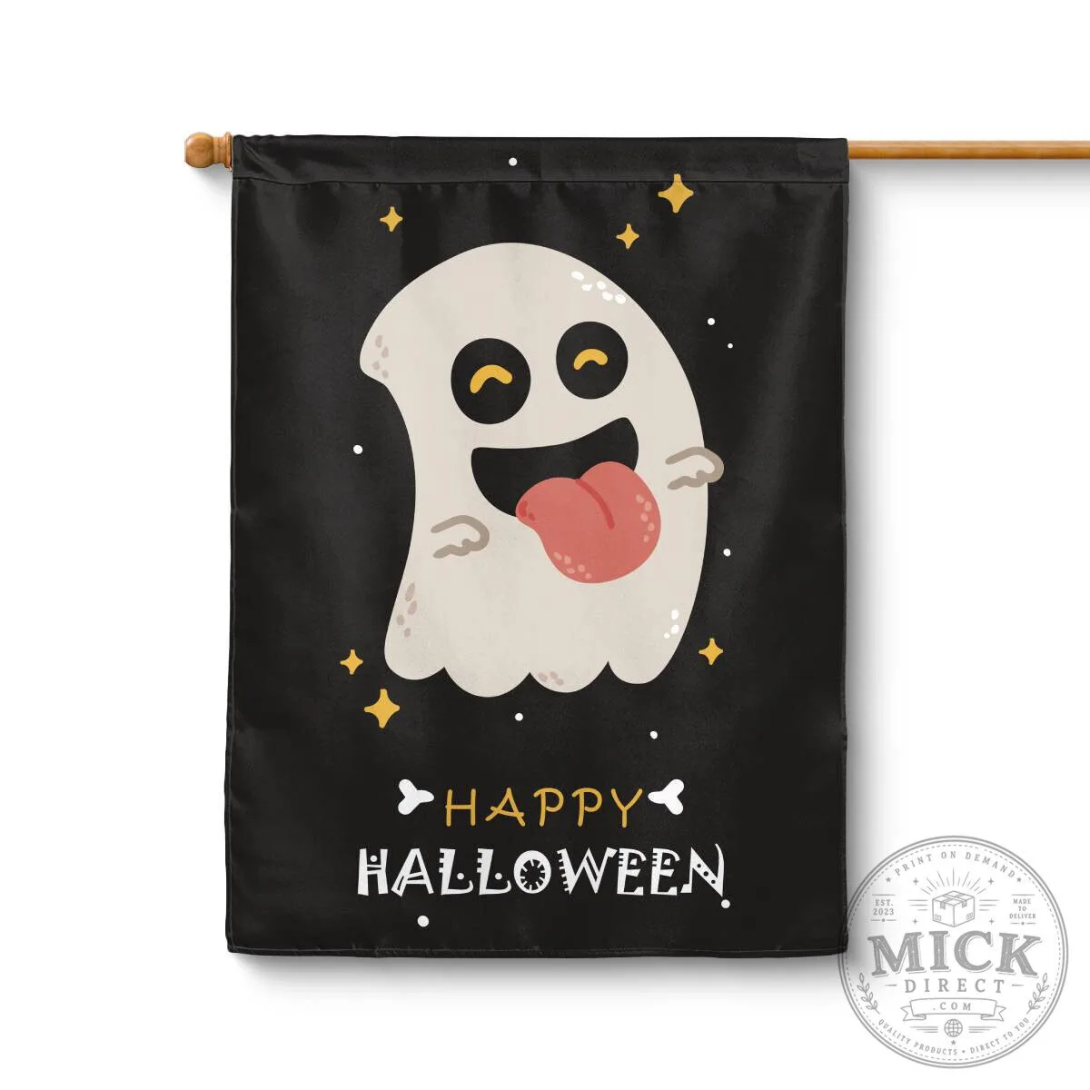 Happy Halloween Cute Ghost Garden Flag