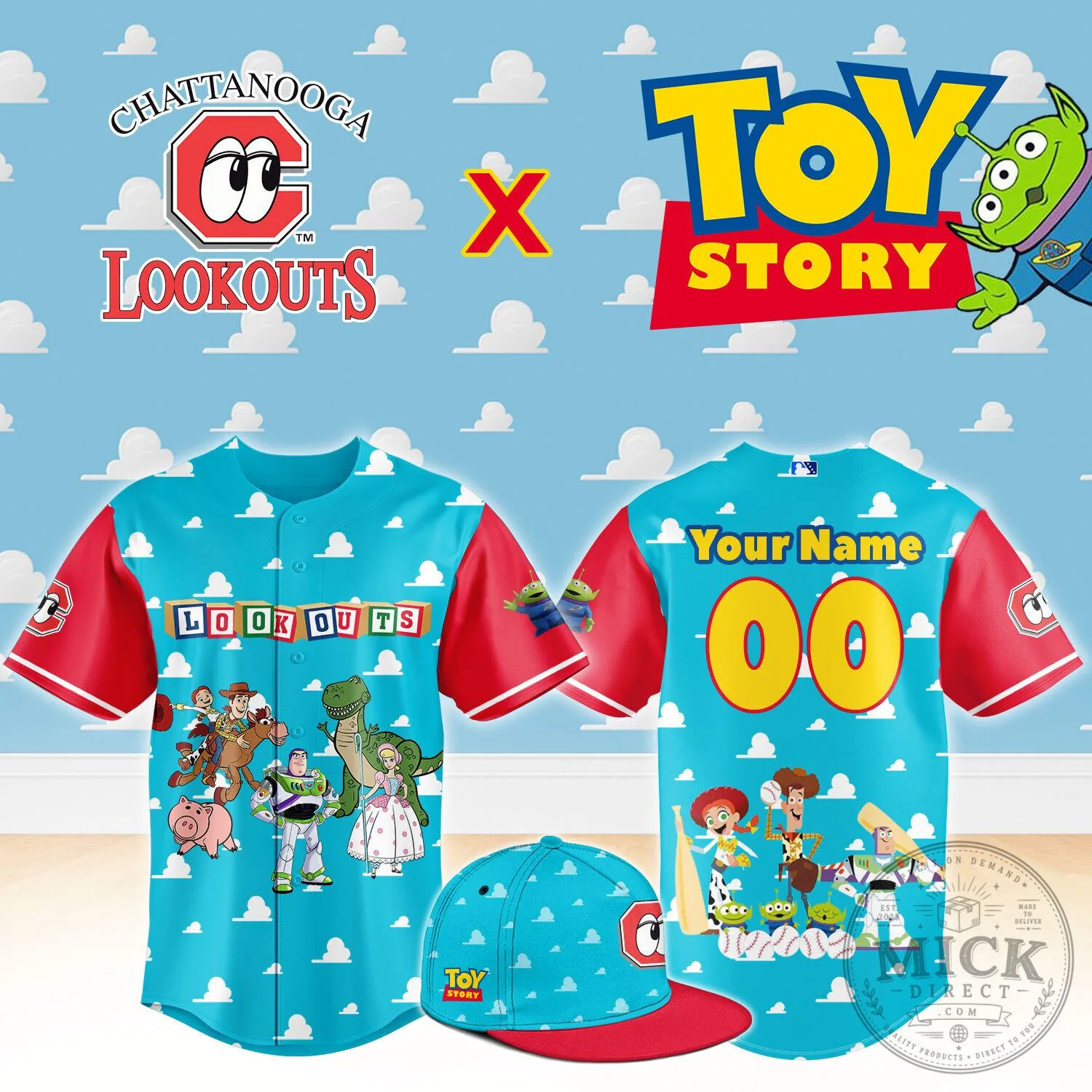 …C.Lookouts Toy Story Night Limited Jersey NN